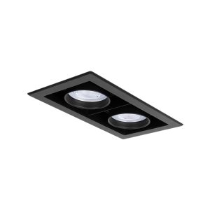 چراغ توكار آدنا دو خانه 60 وات مشکی