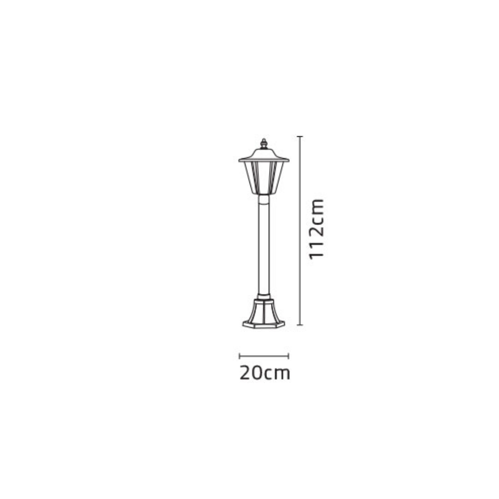 چراغ سرلوله شب تاب مدل اطلس پایه ترنج - Image 3