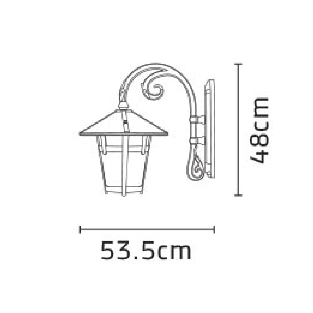 چراغ دیواری شب تاب آبنوس شاخه آرتا - Image 3