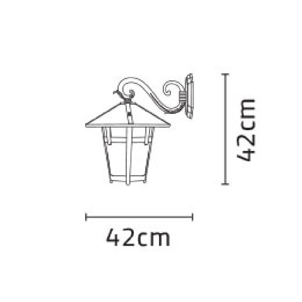 چراغ دیواری شب تاب آبنوس شاخه سناتور - Image 4