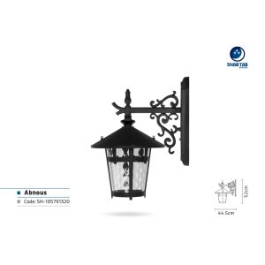 چراغ دیواری شب تاب مدل آبنوس شاخه رز