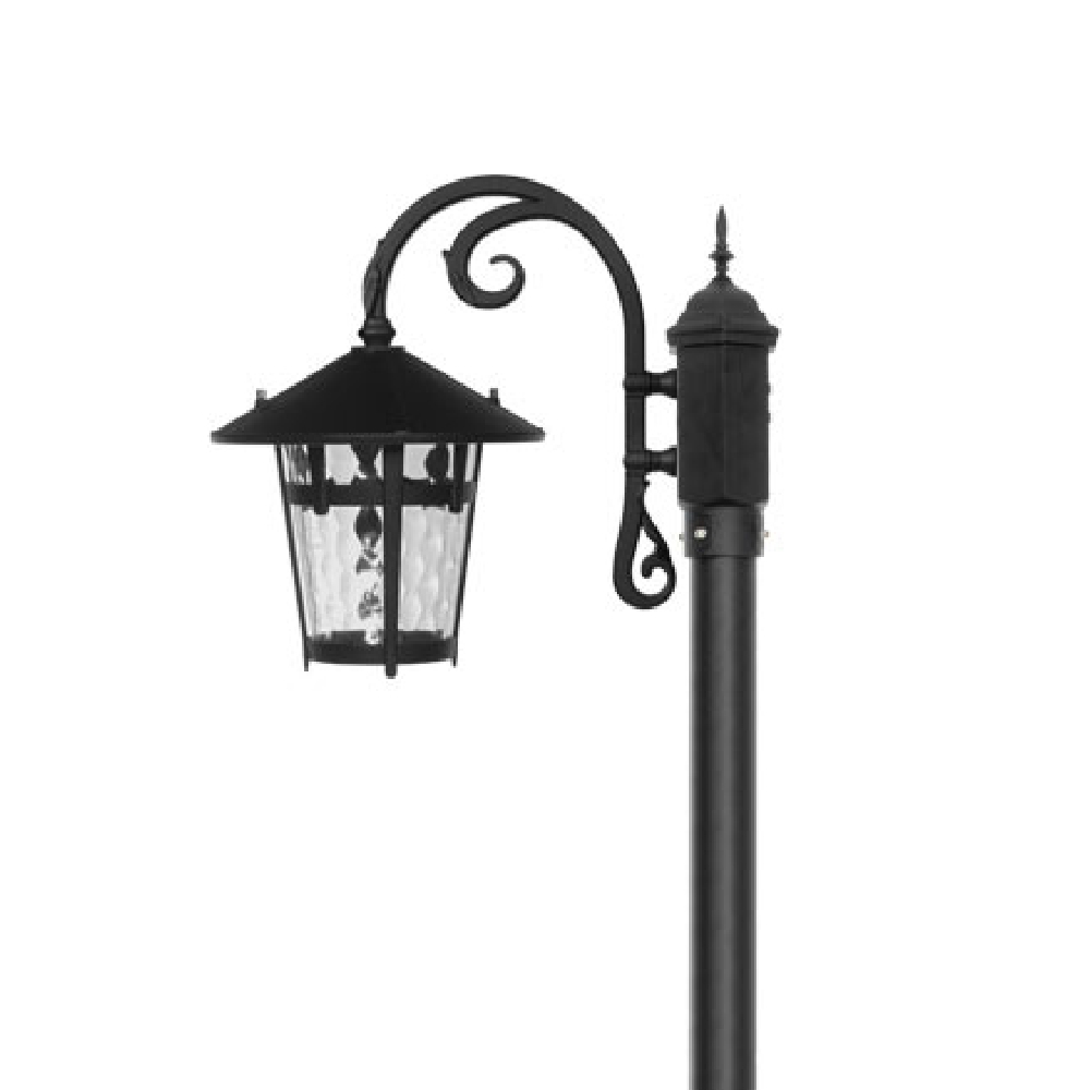 چراغ پارکی شب تاب آبنوس تک شاخه آرتا سرازیر پایه ارغوان - Image 2