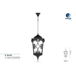 چراغ آویز شب تاب مدل آروین