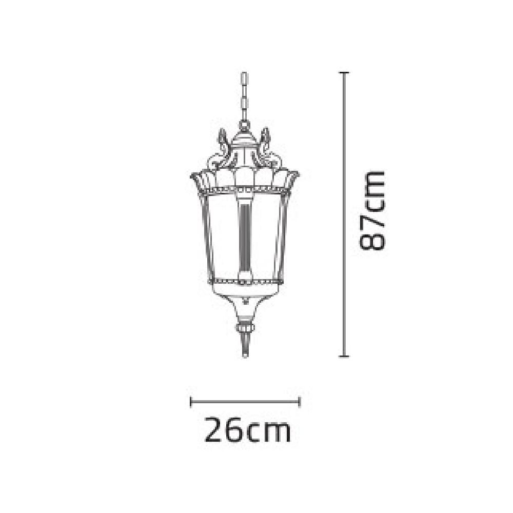 چراغ آویز شب تاب مدل پاسارگارد - Image 3