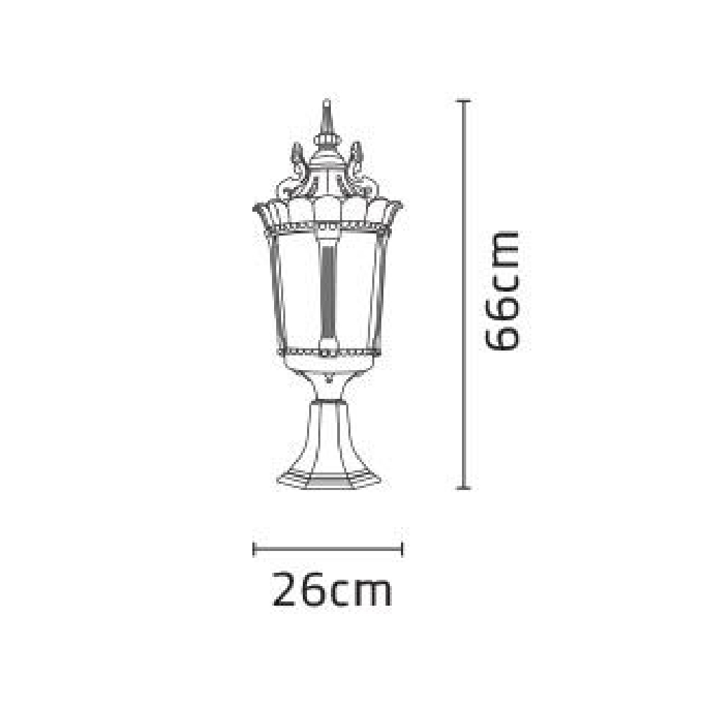 چراغ سردری شب تاب مدل پاسارگاد - Image 3