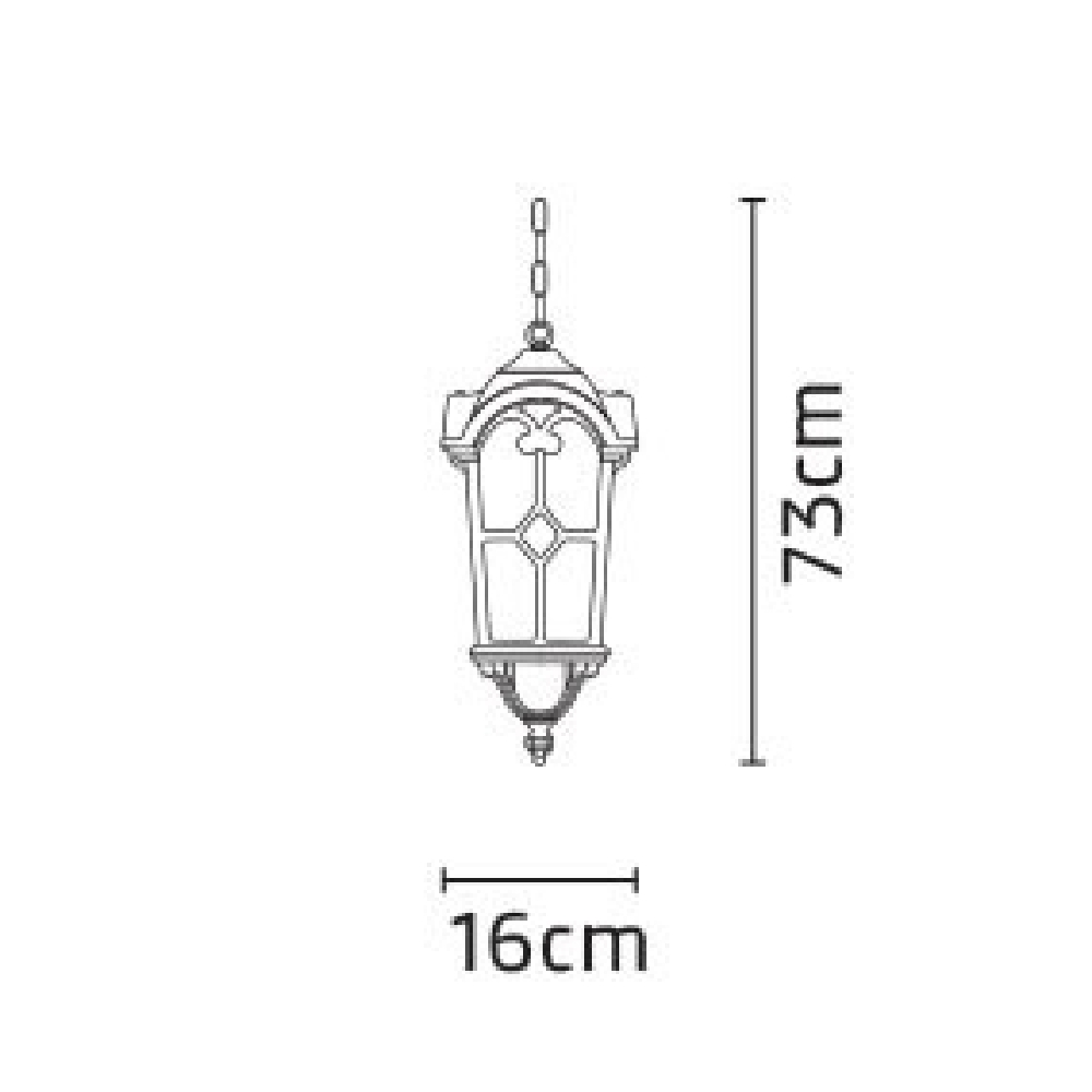 چراغ آویز شب تاب مدل روشا - Image 3