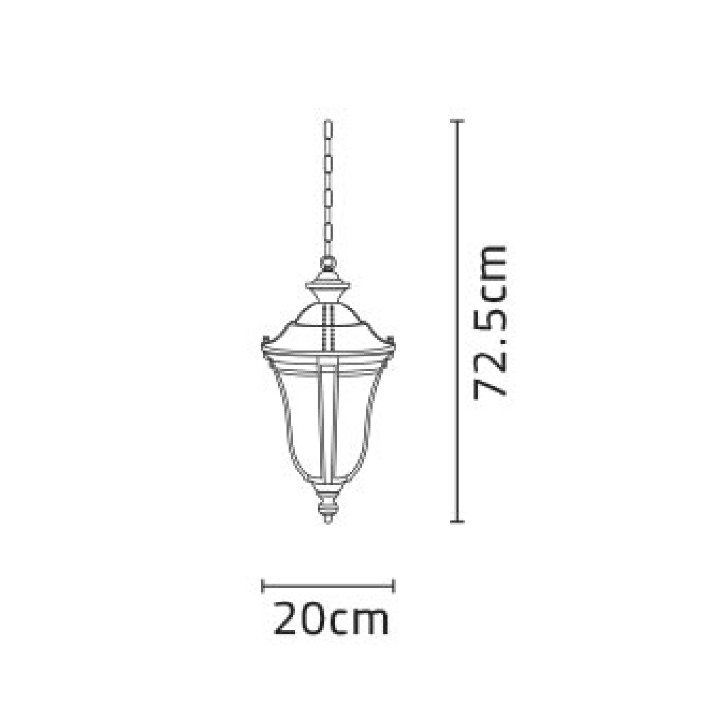 چراغ آویز شب تاب مدل لاله - Image 3