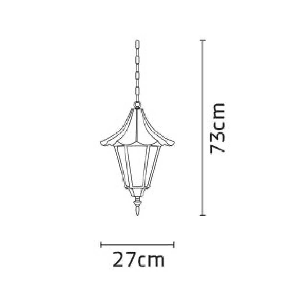 چراغ آویز شب تاب مدل چتری - Image 3