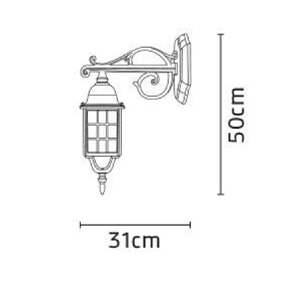 چراغ دیواری شب تاب مشبک شاخه سارینا - Image 3