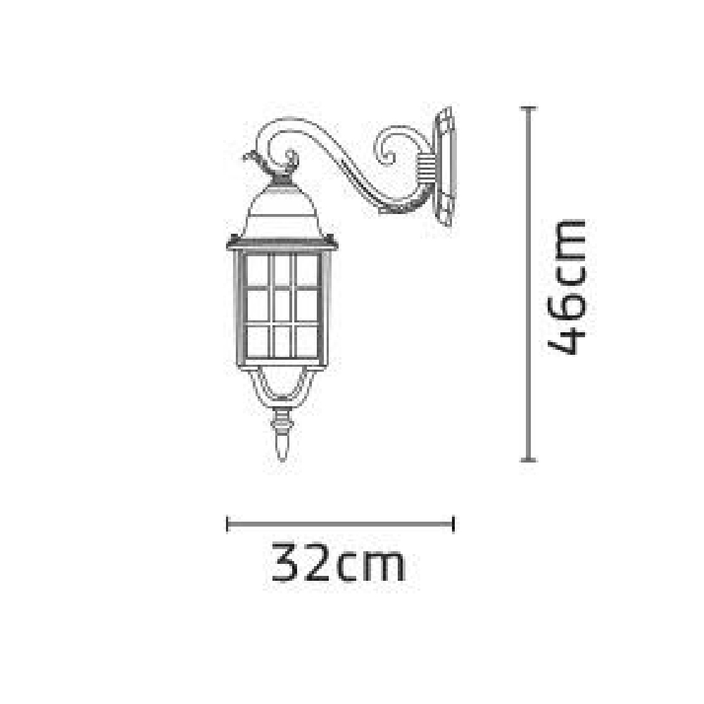چراغ دیواری شب تاب مشبک شاخه سناتور - Image 4