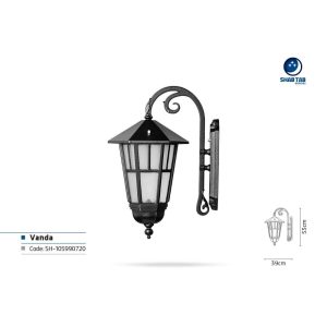 چراغ دیواری شب تاب وندا شاخه آرتا کوچک