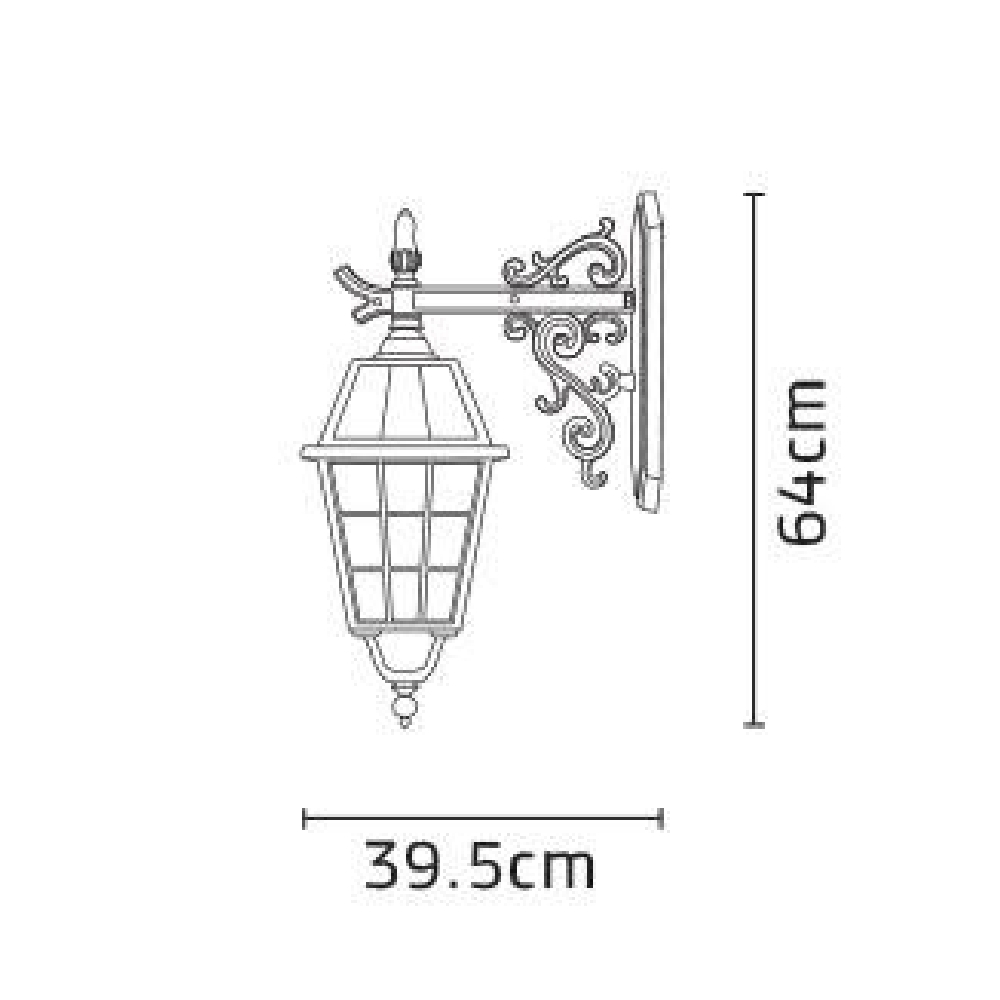 چراغ دیواری شب تاب ونیز شاخه رز - Image 3