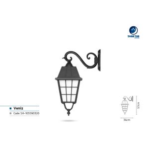 چراغ دیواری شب تاب ونیز شاخه سناتور
