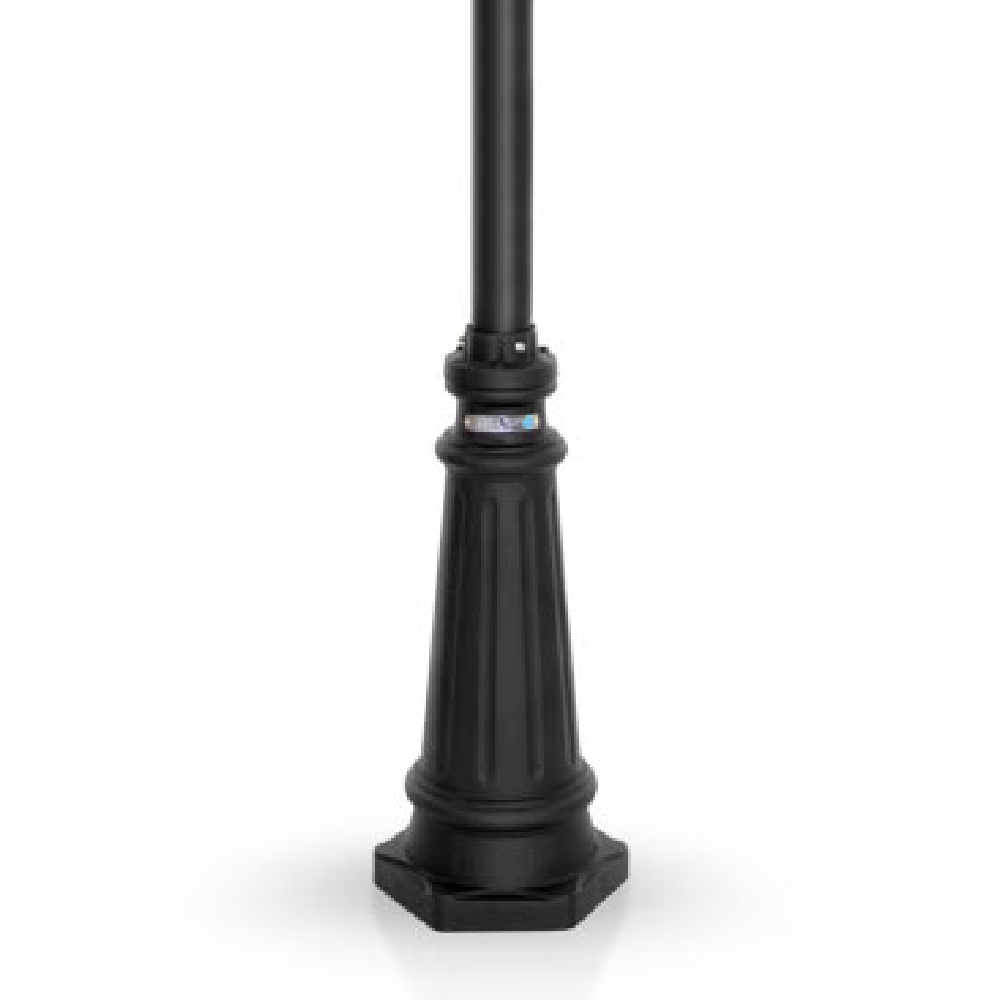 چراغ پارکی شب تاب مشبک دو شاخه کلاسیک پایه سرو - Image 3