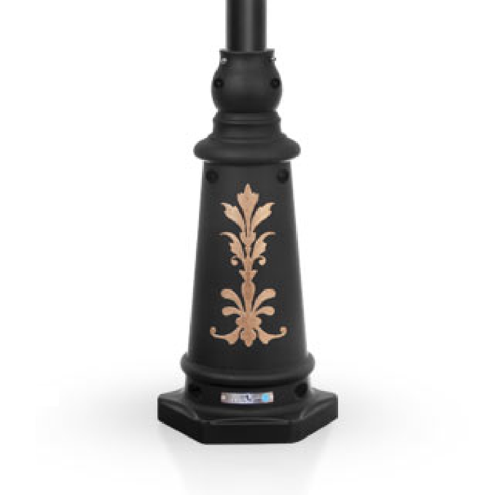 چراغ پارکی شب تاب چتری تک شاخه سناتور پایه ارغوان - Image 3