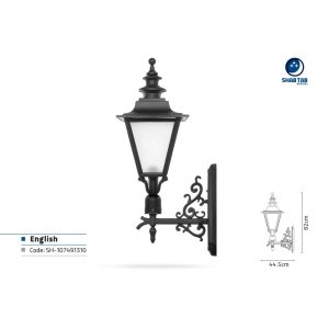 چراغ دیواری شب تاب انگلیسی شاخه رز