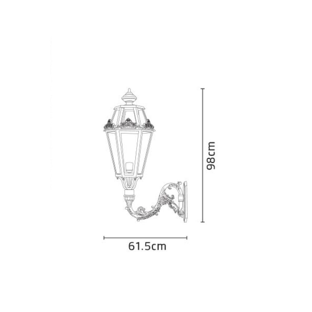 چراغ دیواری شب تاب برنارد شاخه سپیدار - Image 3