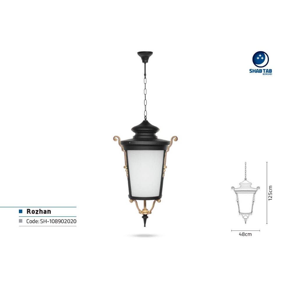 چراغ آویز شب تاب مدل روژان