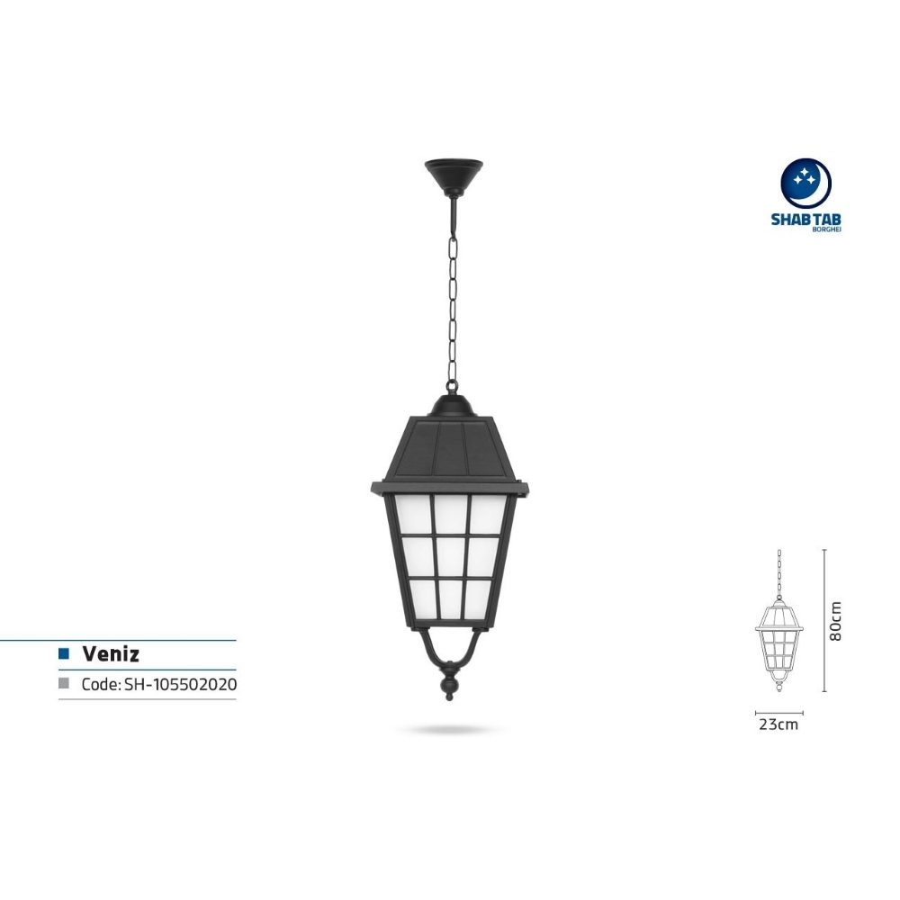 چراغ آویز شب تاب مدل ونیز