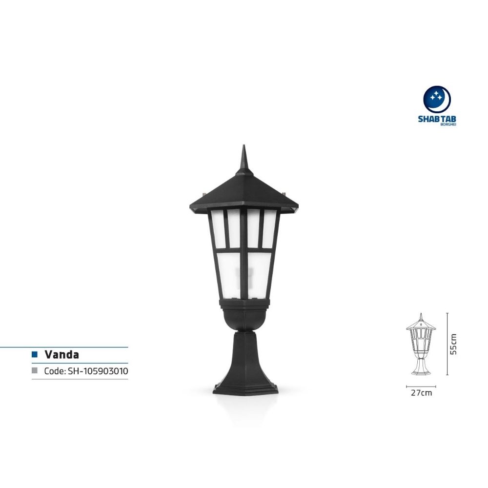 چراغ سردری شب تاب مدل وندا